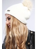 Cream women\'s winter hat C2 - Online store - Boutique